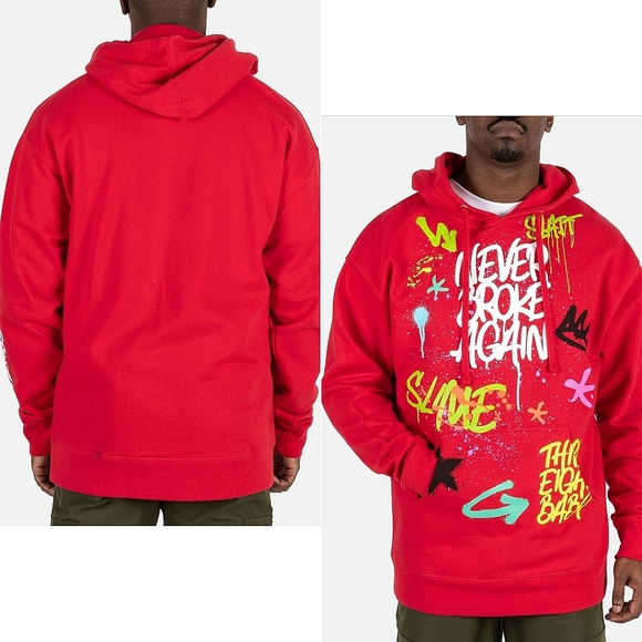 Never Broke Again Other - ☆DTLR Mens Never Broke Again Spray Hoodie☆